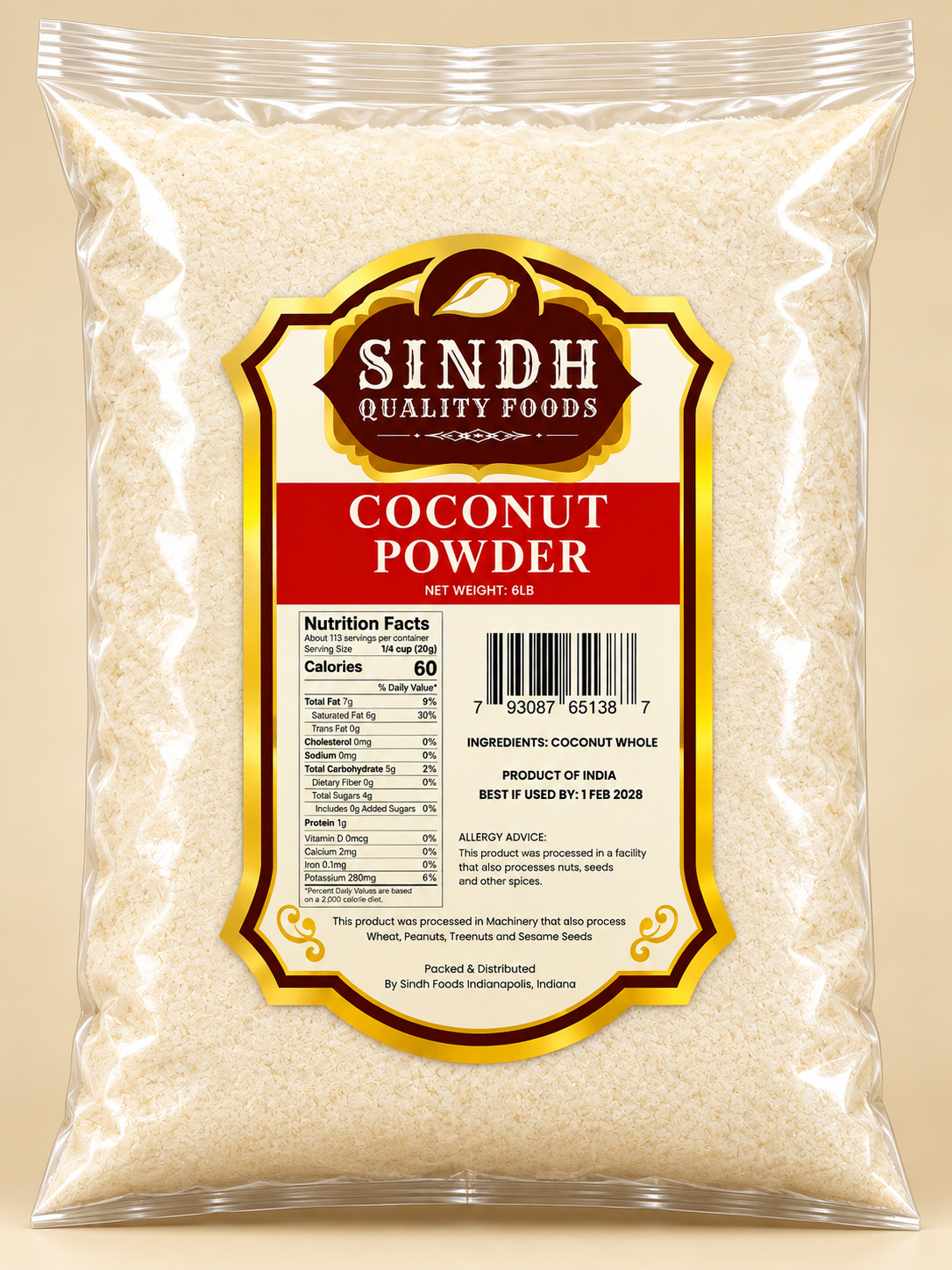 COCONUT POWDER - 5LB