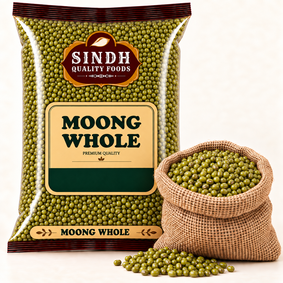 MOONG WHOLE - 4LB X 10