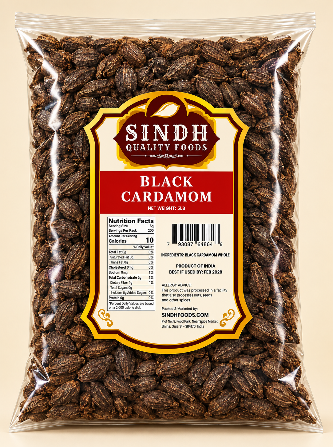 BLACK CARDAMOM - 5LB