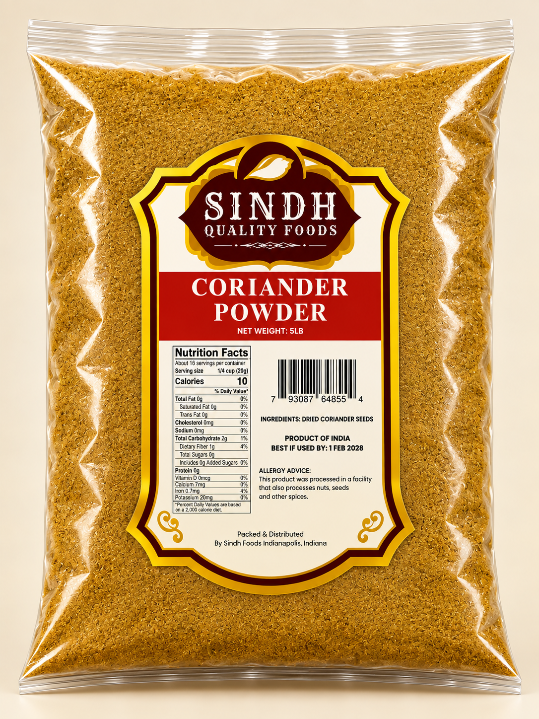 CORIANDER POWDER - 5LB X 4