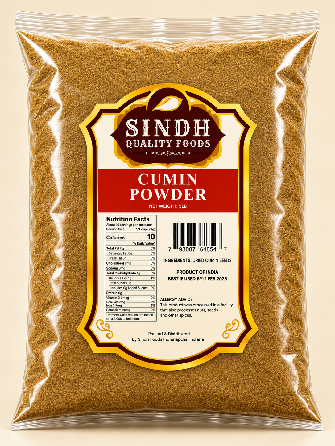 CUMIN POWDER - 5LB X 4LB